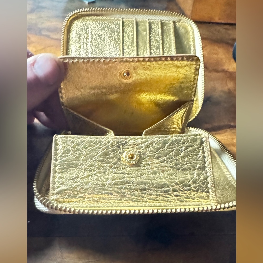 Comme de garçons Metallic Leather Wallet - Picture 6 of 16